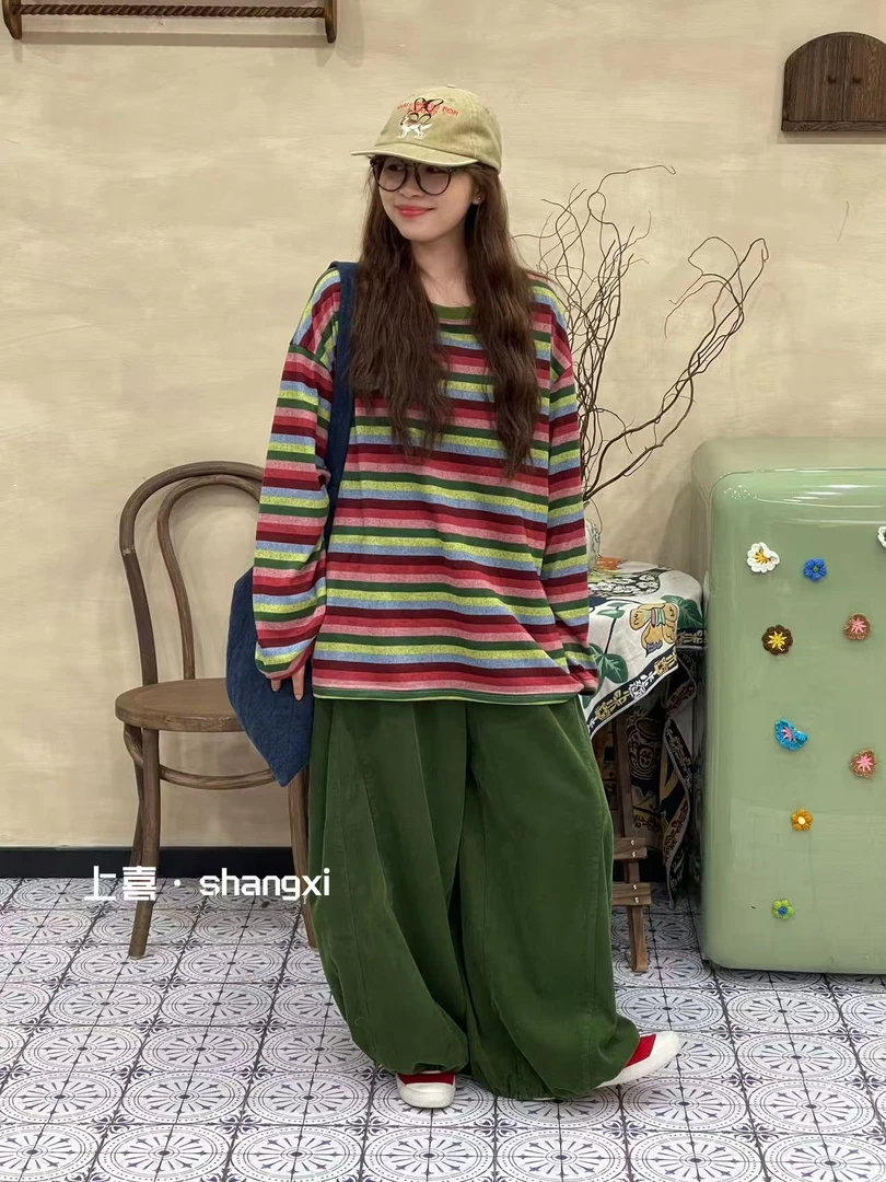 YQ#20250699-2#条纹上衣 XX