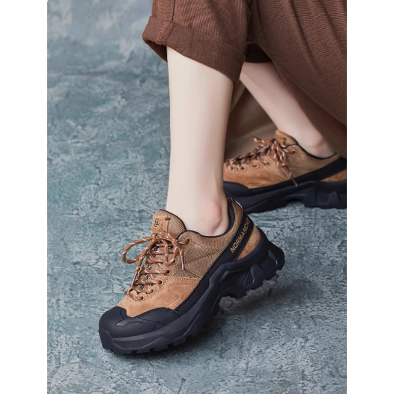 2024（E2）秋季新款复古厚底登老爹鞋短靴子户外大头丑萌鞋753-5