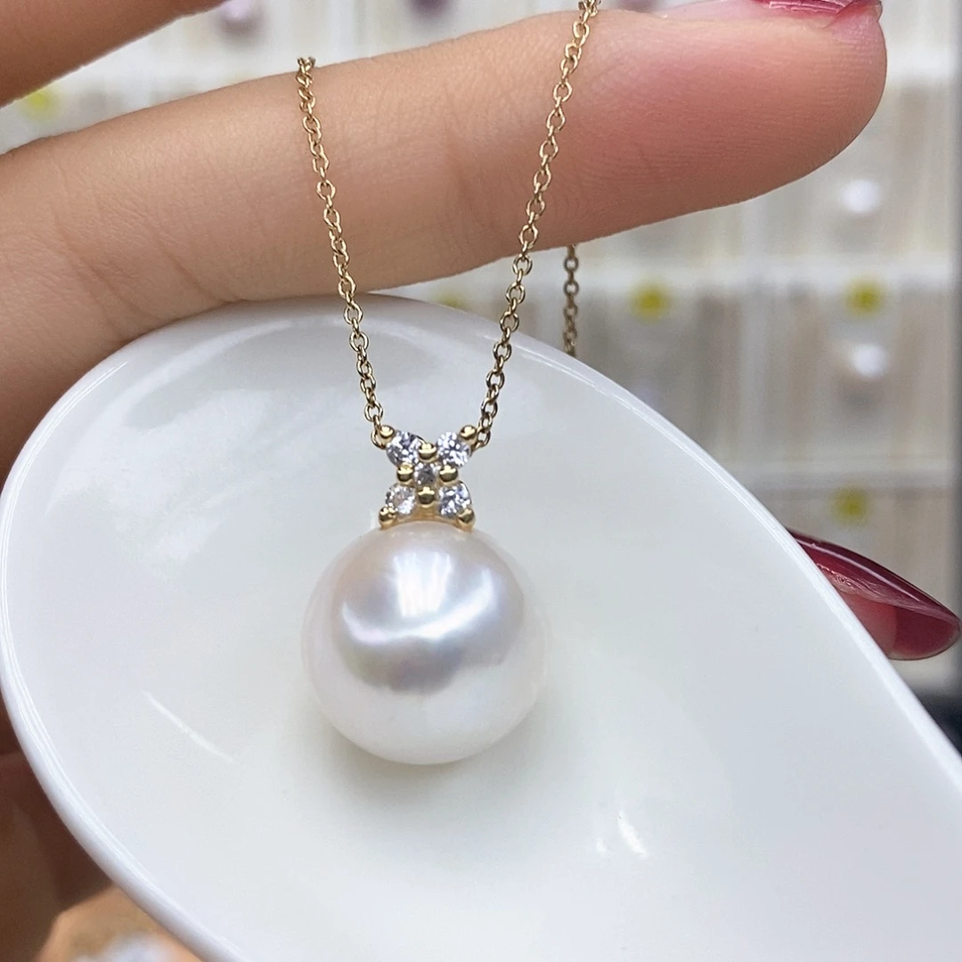 颈饰合金淡水珍珠