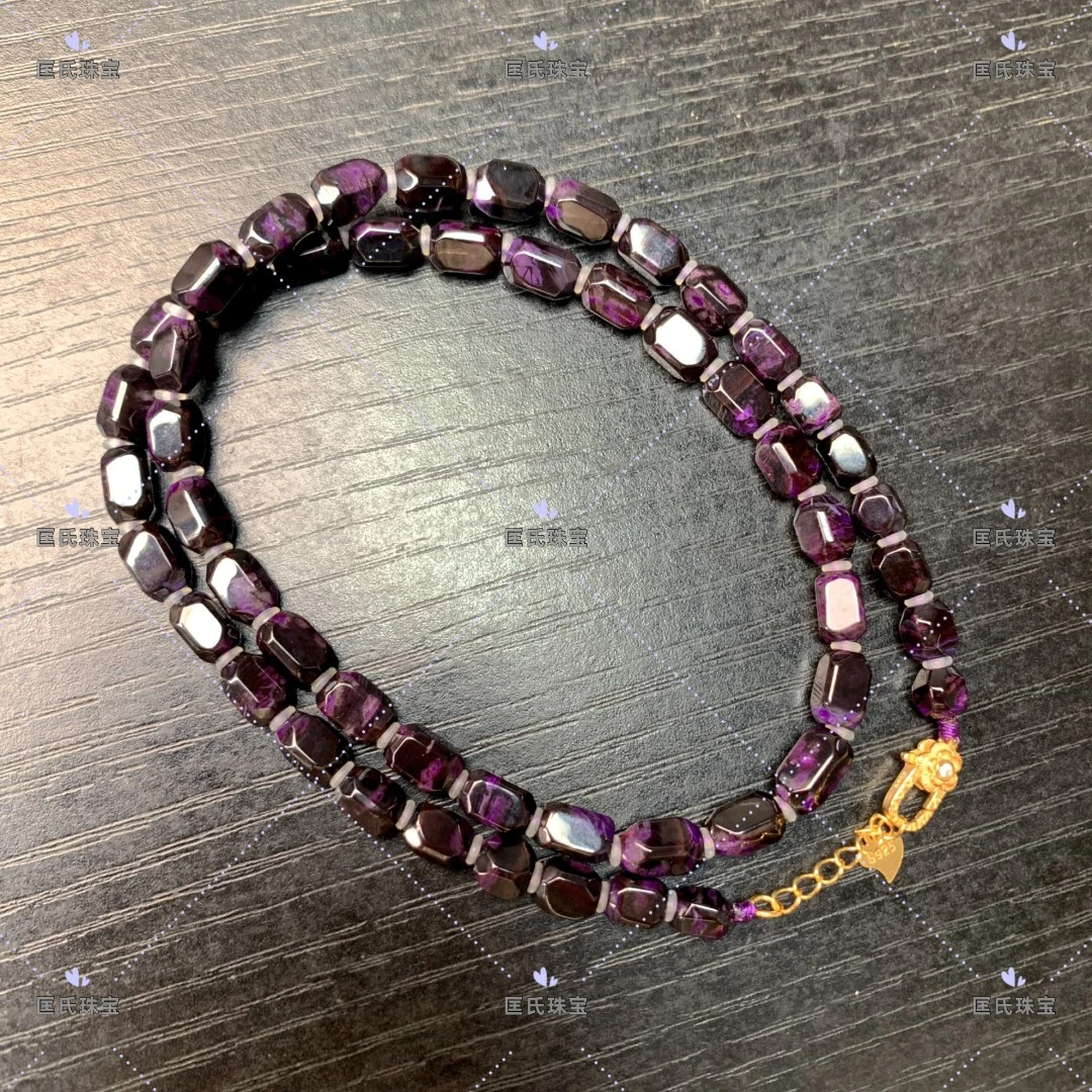 匡氏甄选 舒俱来老油紫切面项链 Z-HL-A0731（多样性发一）