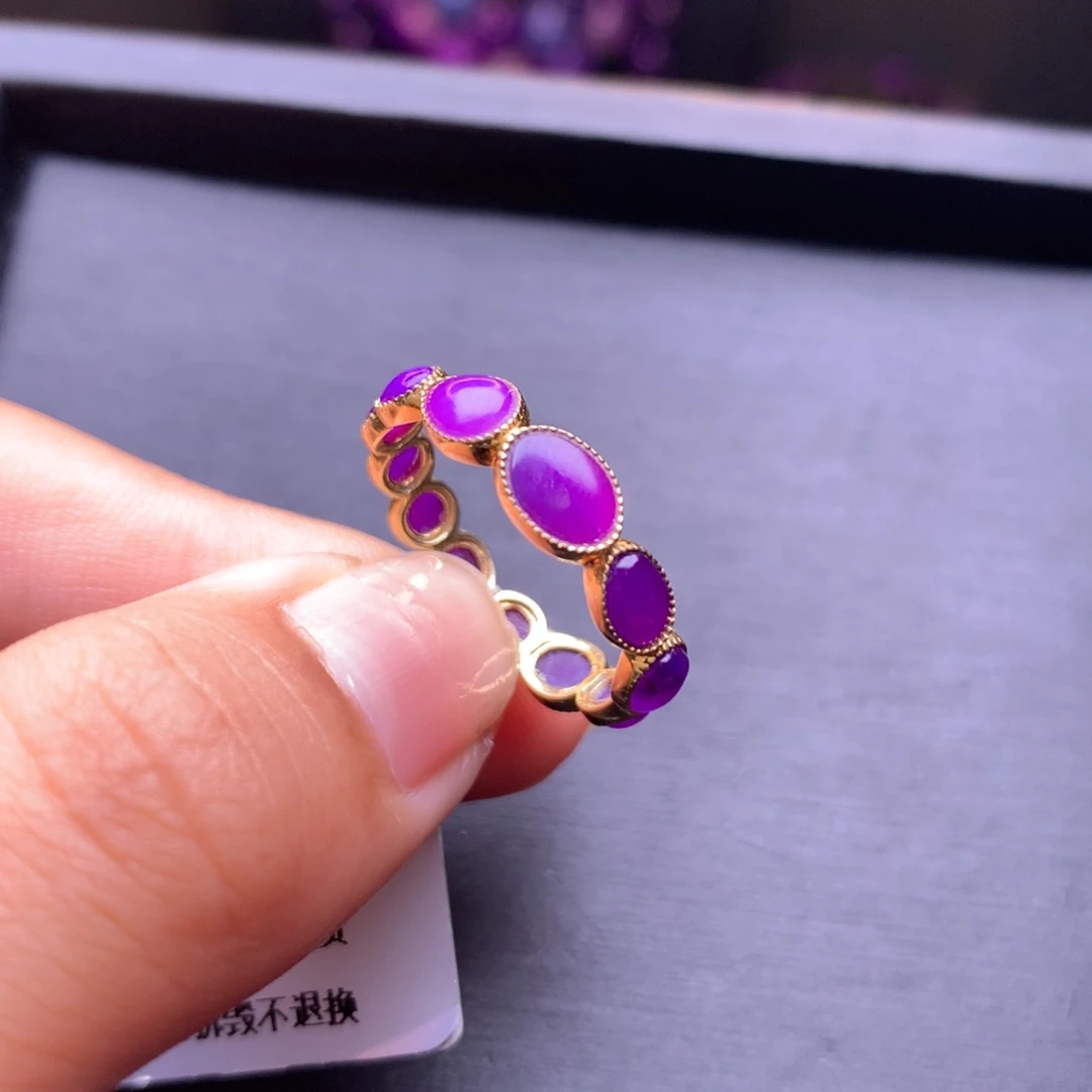 苏纪石（舒俱来）戒指18K金镶嵌