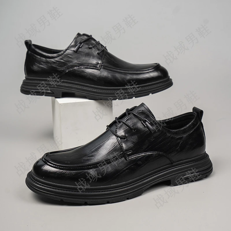 春季牛皮爆款正装皮鞋英伦风上班男鞋真皮休闲男士商务新郎2591