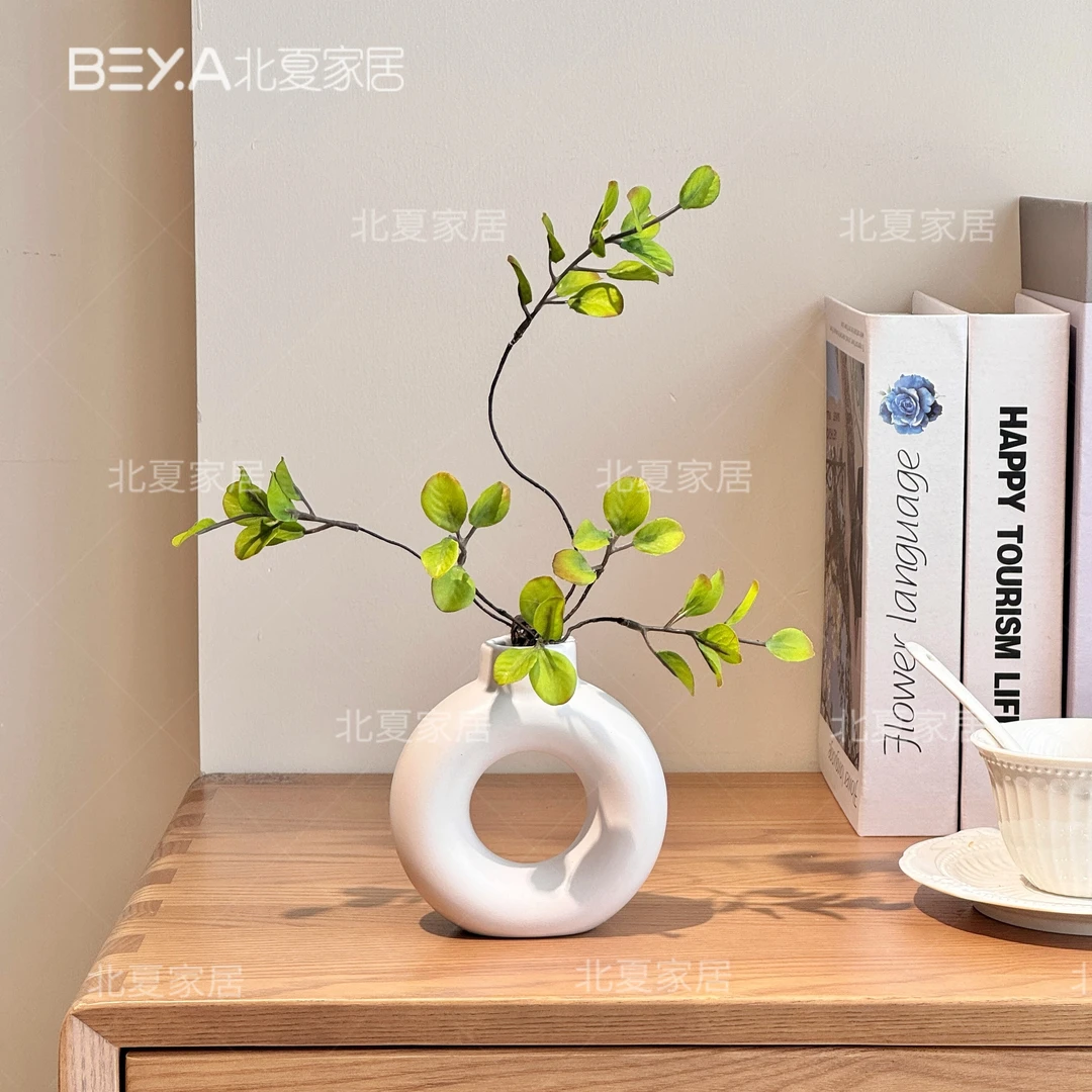 侘寂风仿真花假花摆设高级感逼真枫叶干花客厅餐桌装饰插花艺摆件