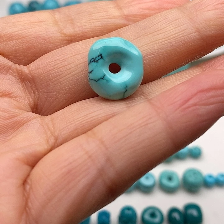 绿松石配珠未镶嵌