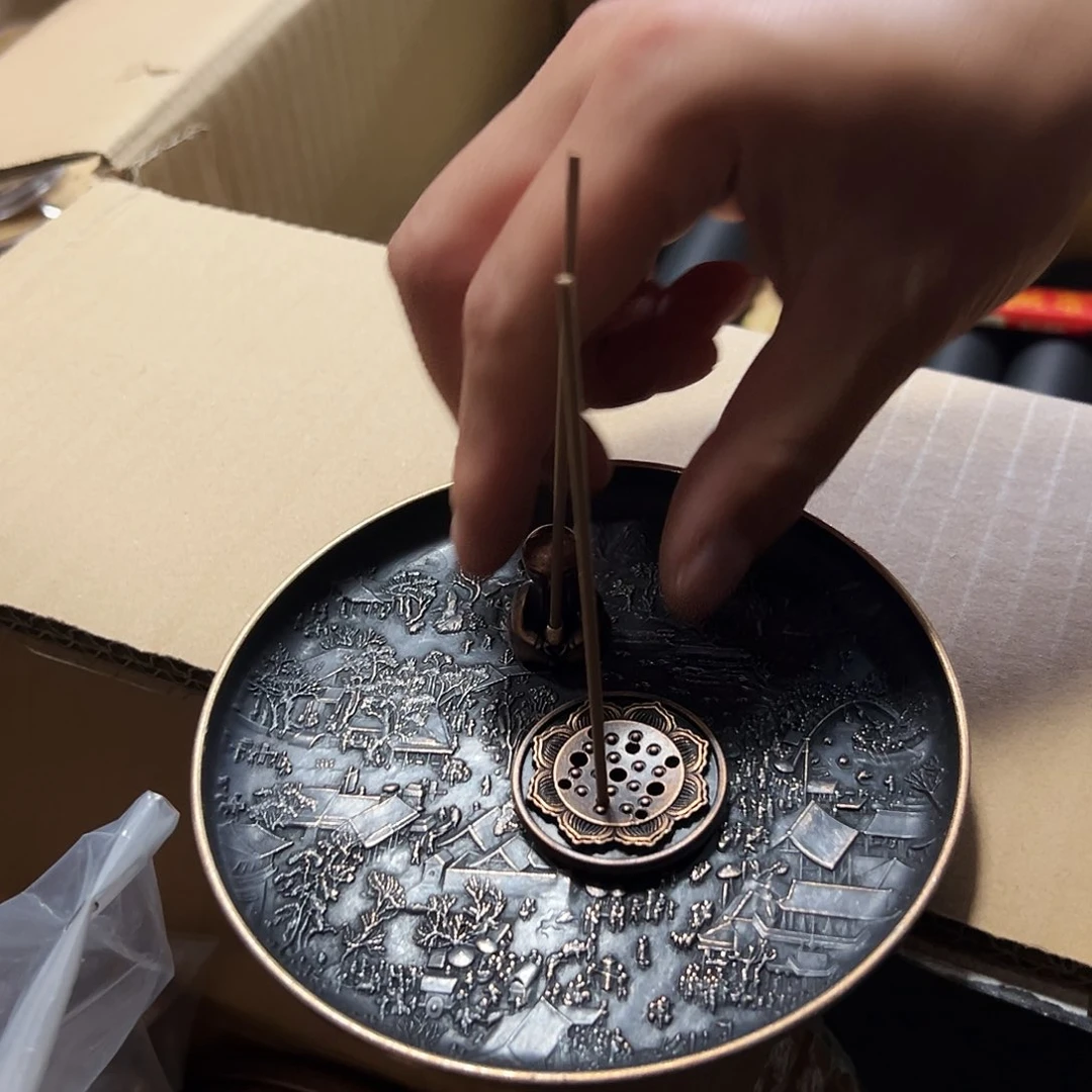 线香清明上和图 铜合金