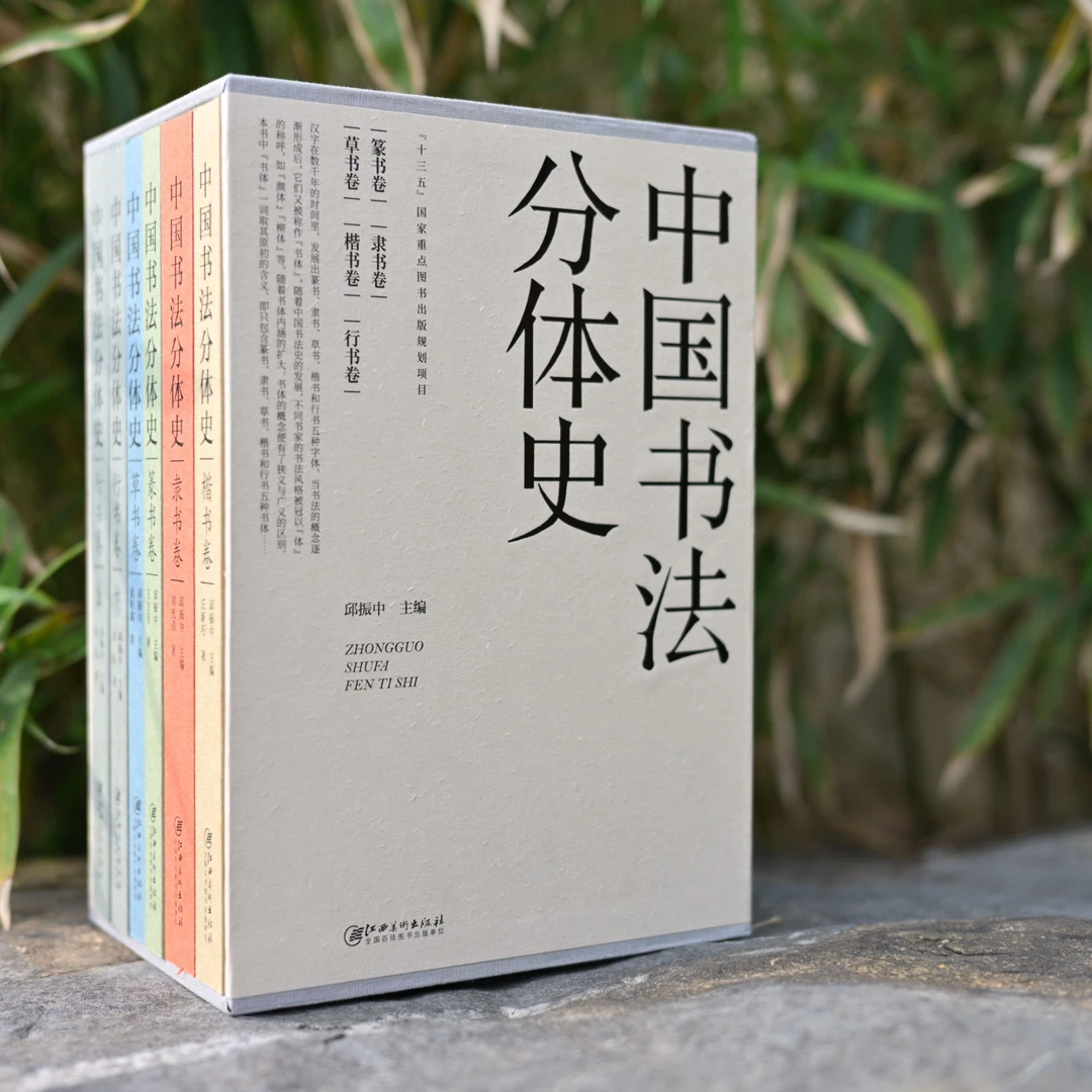 中国书法分体史5册函套版 楷书行书隶书篆书草书书法五体源流变迁