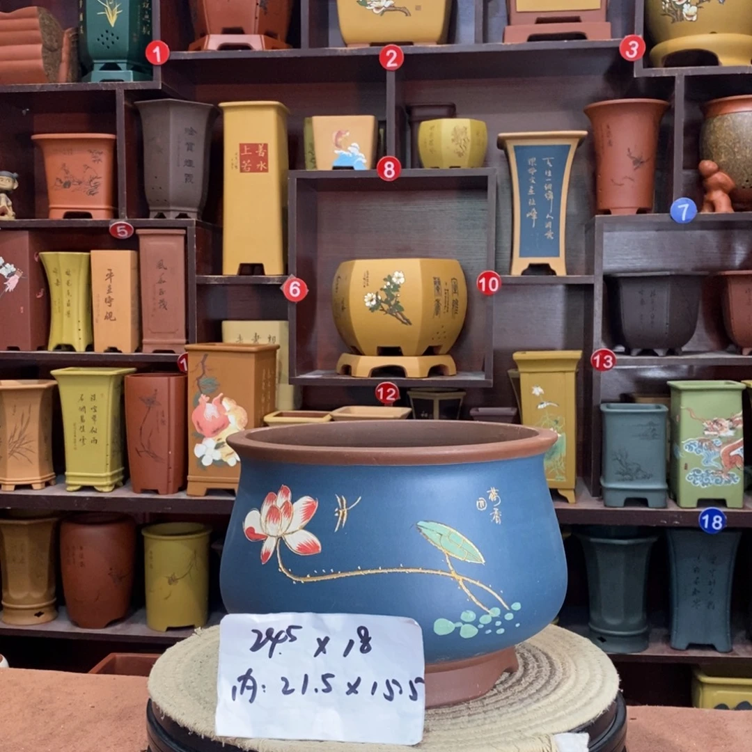 紫砂艺术紫砂花盆