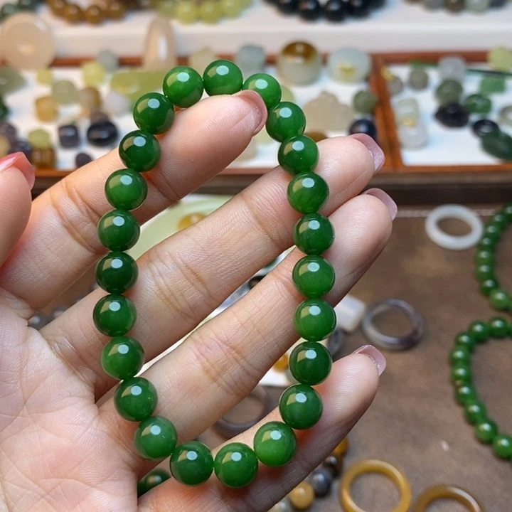 和田玉未镶嵌手链