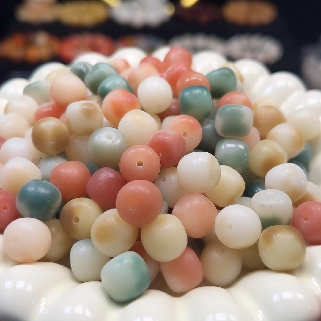 菩提根/象牙果手串卡12➕非料花皮桶500颗