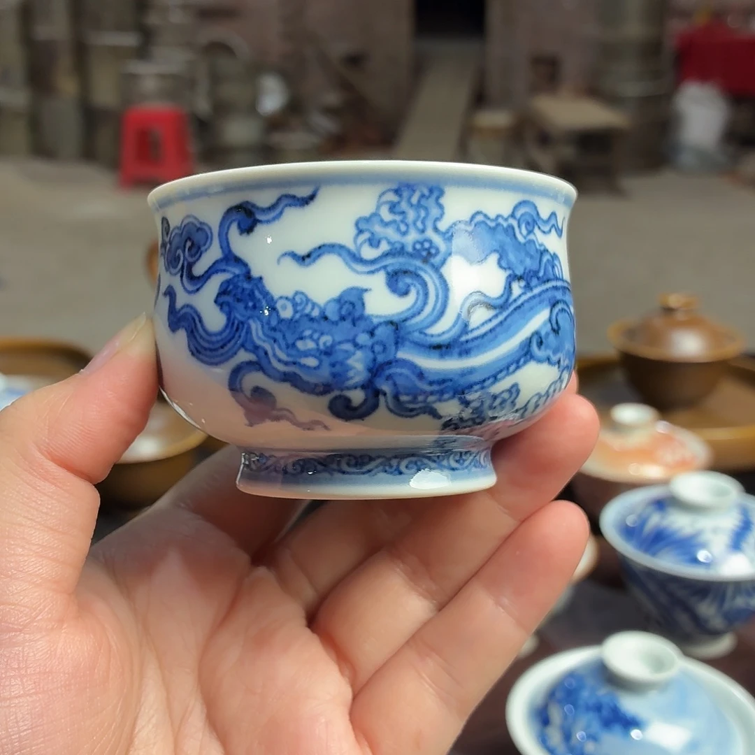 双板桥柴窑瓷器杯子