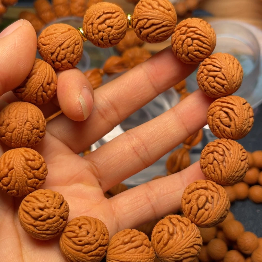 桃核手串龙纹桃核48