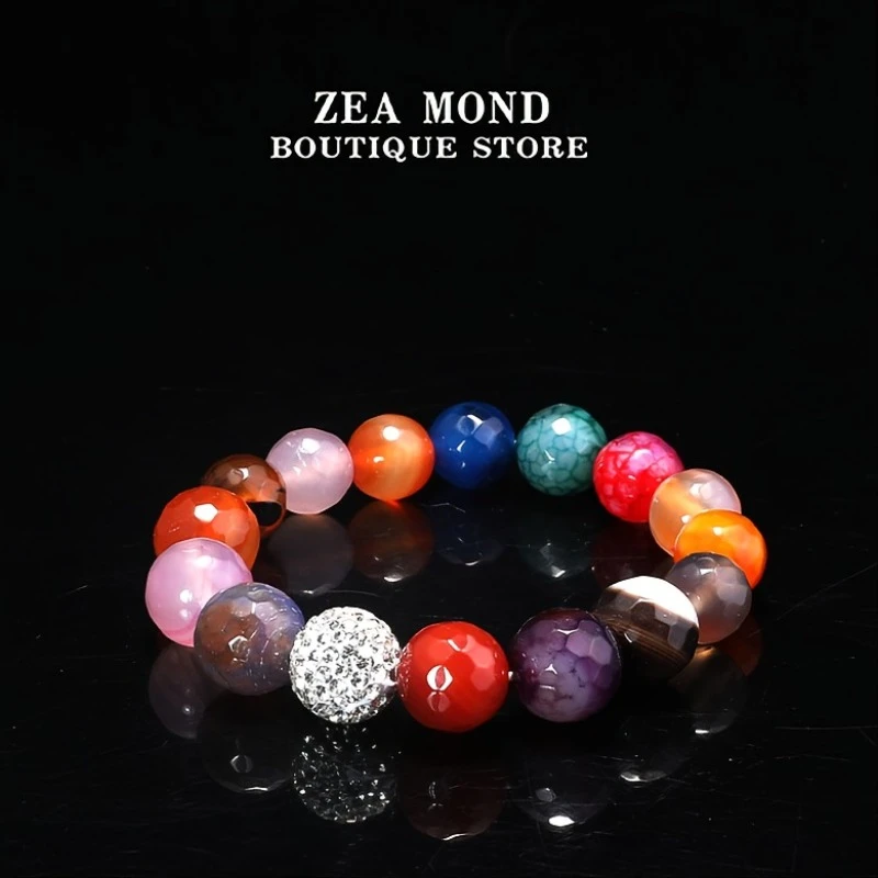 铜合金琉璃手链 ZEA MOND国风手工设计款复古琉璃女士手链HL-ZH-5
