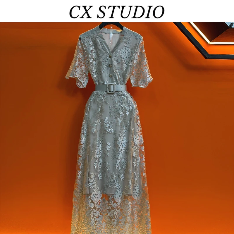 YC编码11 经典收腰轻奢时尚夏季连衣裙（定制女装）TG585