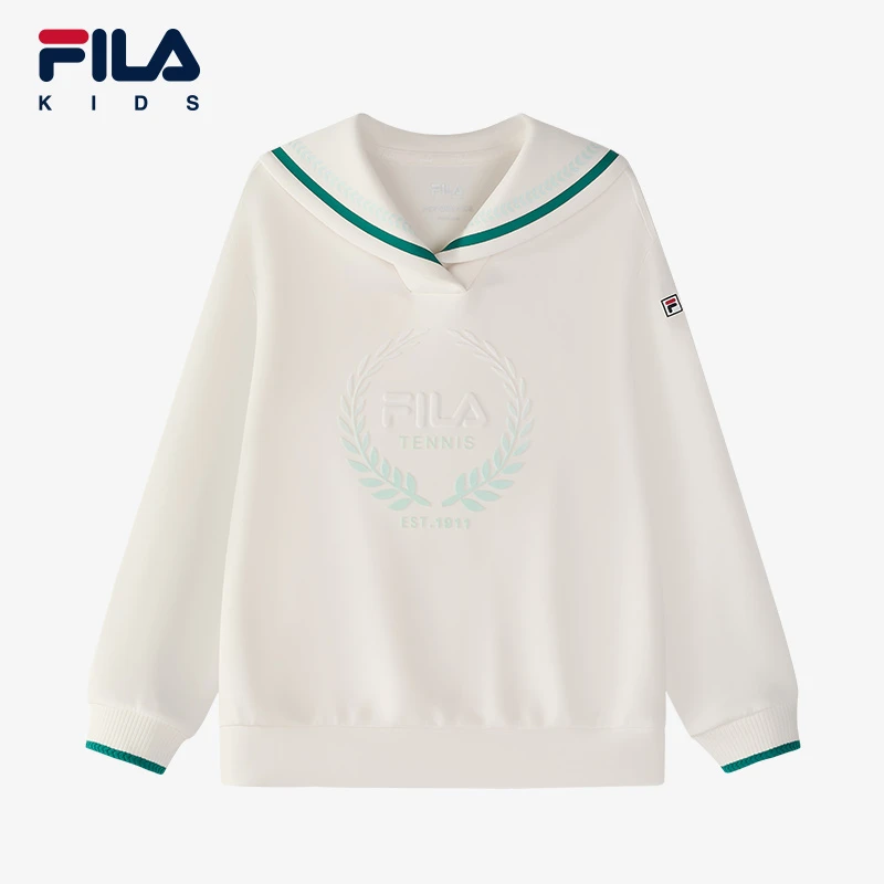 【斐乐儿童】2025年春季时尚舒适百搭潮流中大童套头卫衣K12G513248