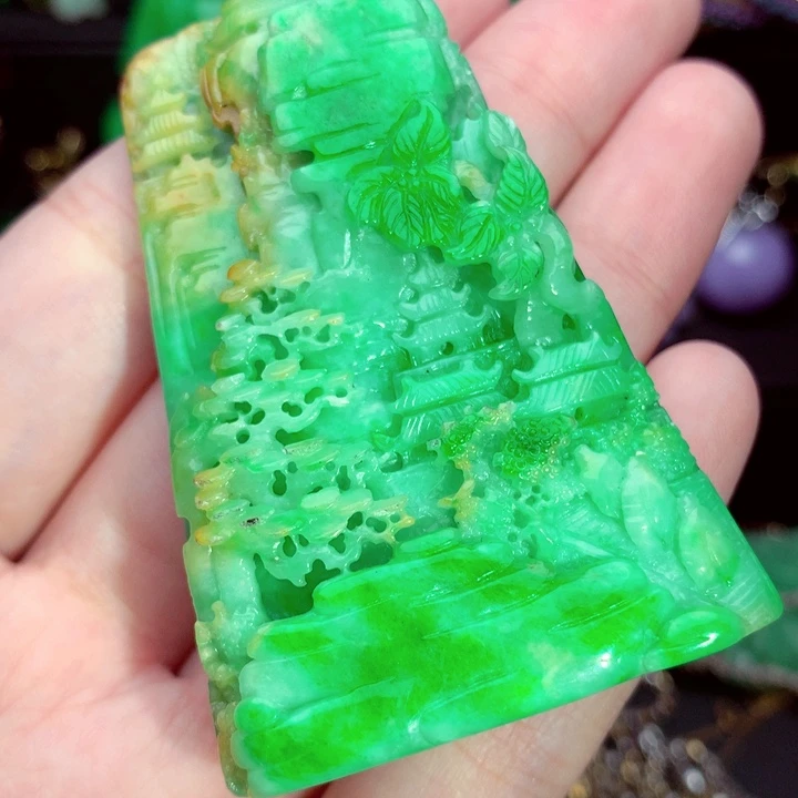 翡翠未镶嵌吊坠(不含链)