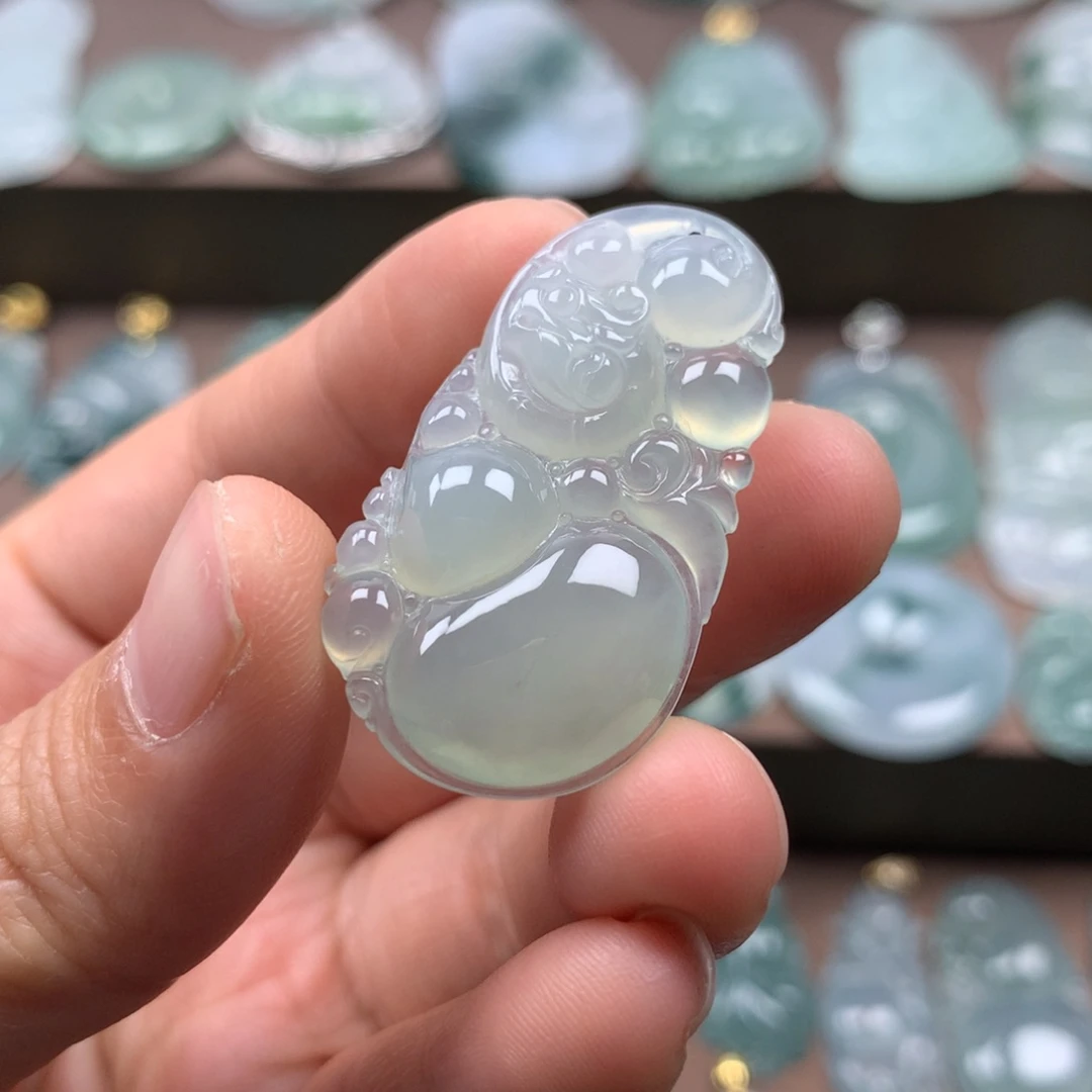 颈饰未镶嵌翡翠天然翡翠