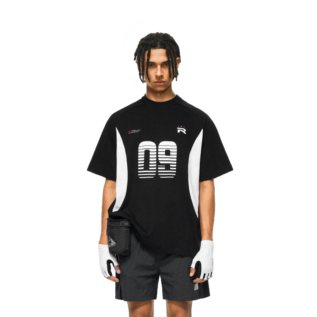 FDR官方店 户外抗菌冰感科技09球衣风拼接短袖t恤男女情侣装上衣