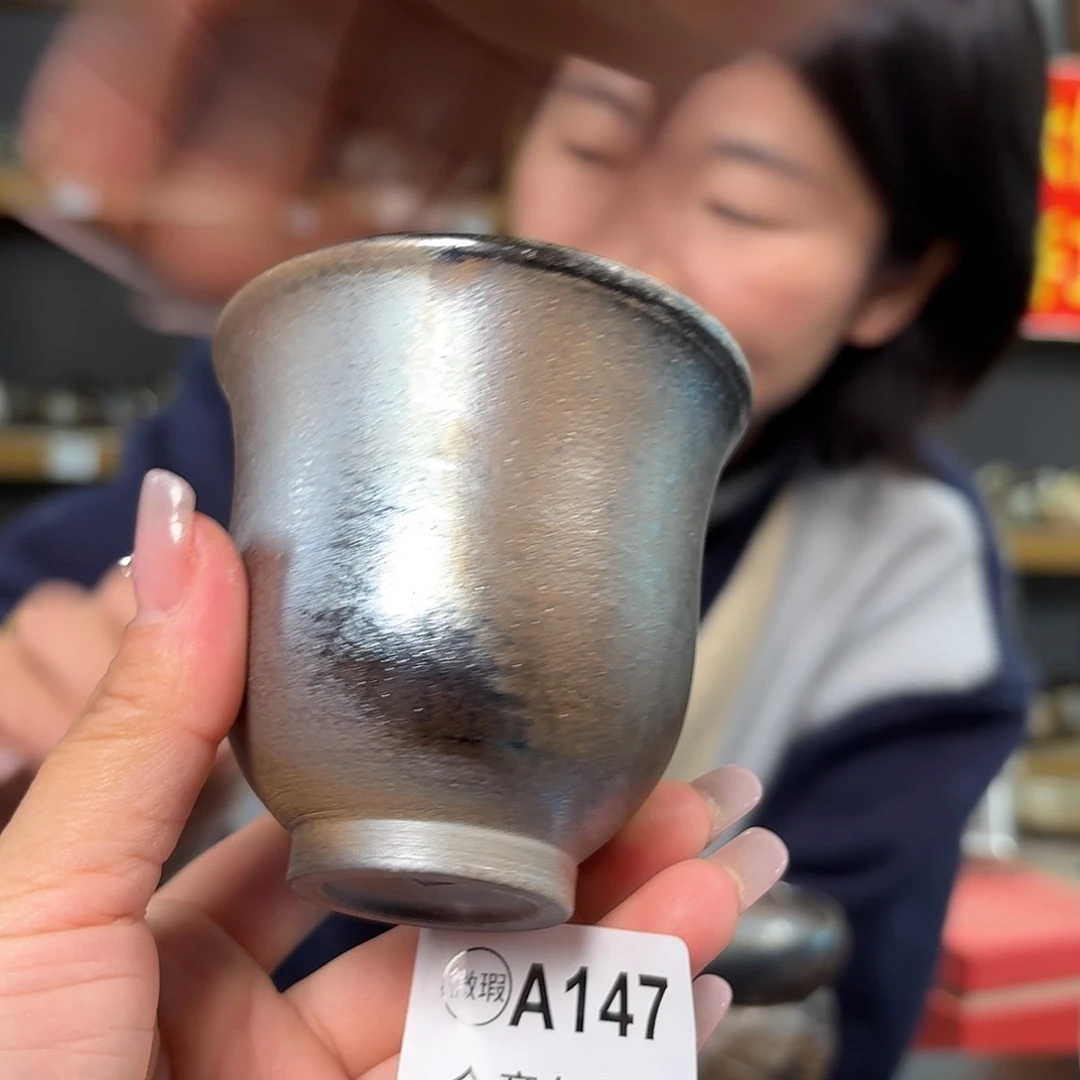 杯坭兴陶柴烧全手工原矿泥料杯