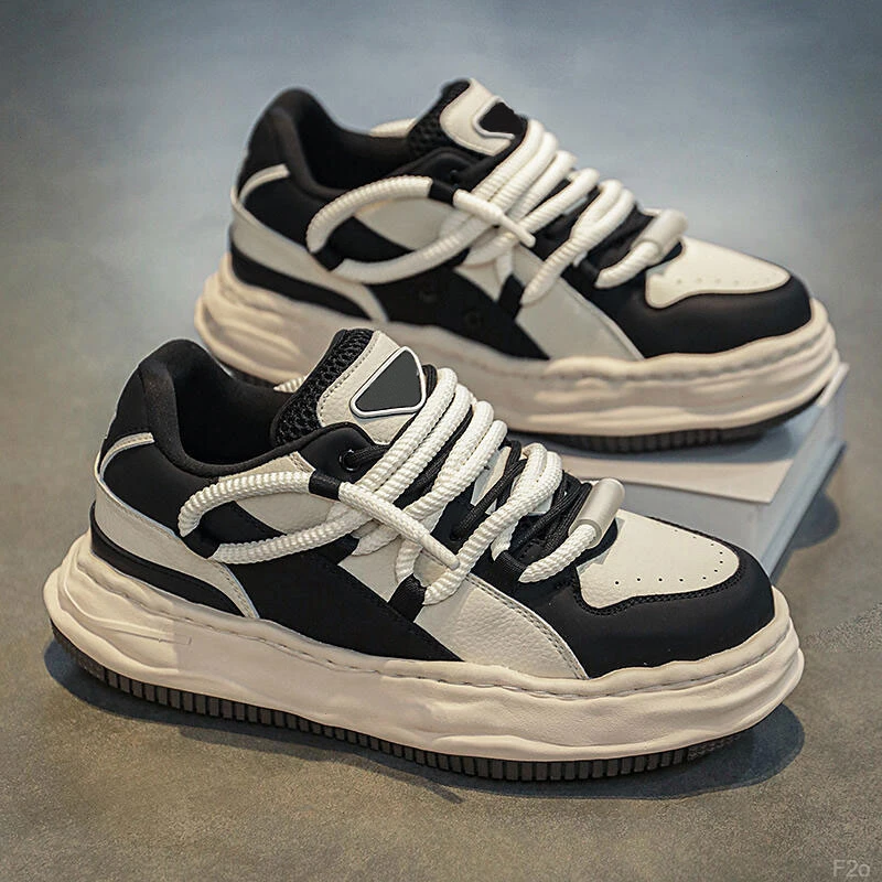 小众设计休闲溶解鞋增高面包鞋2025新款运动厚底板鞋子男脏辫百搭