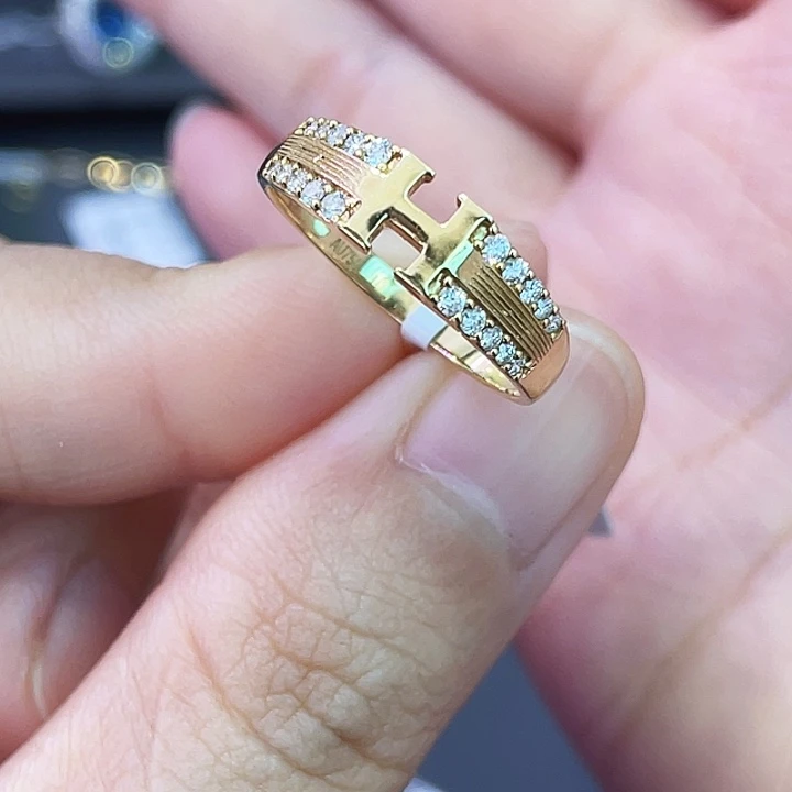 戒指/指环18K金镶嵌钻石