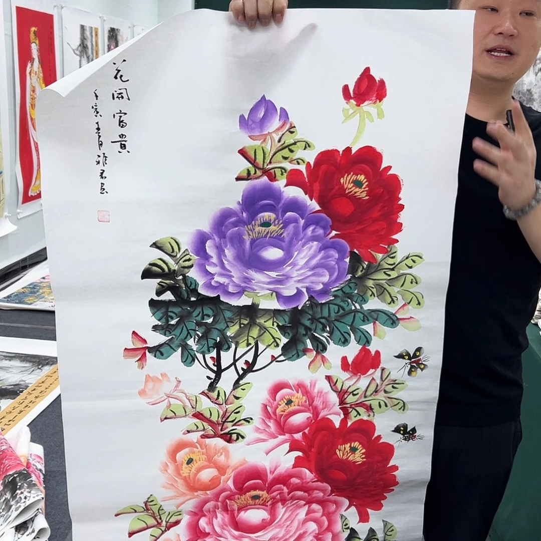 国画国画作品宣纸纯手绘