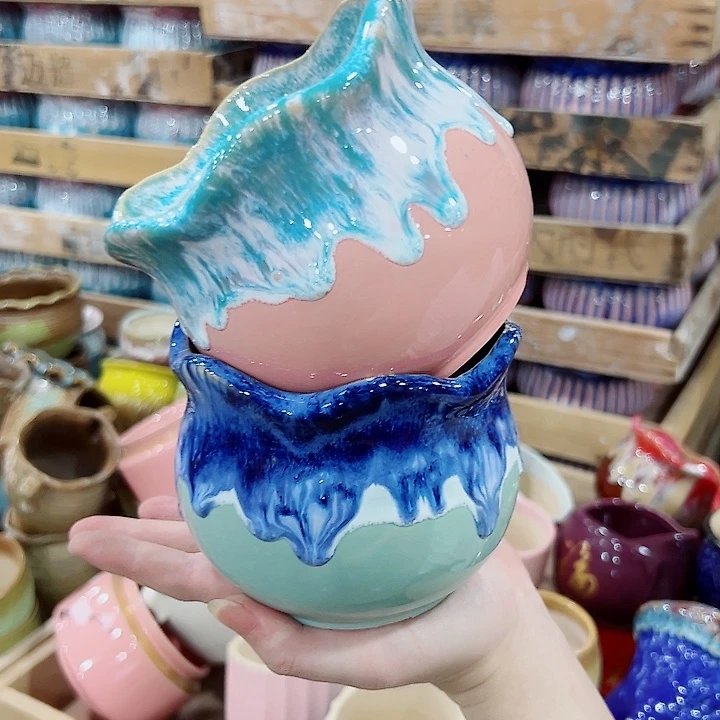 有孔，满10元发货多肉陶瓷花盆