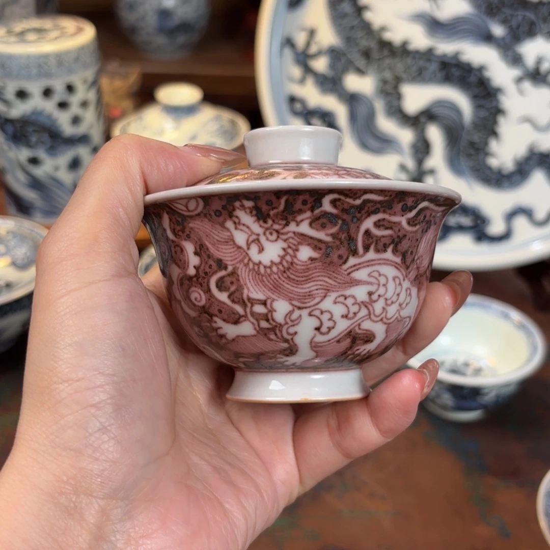 瑞兽盖碗博陵造物