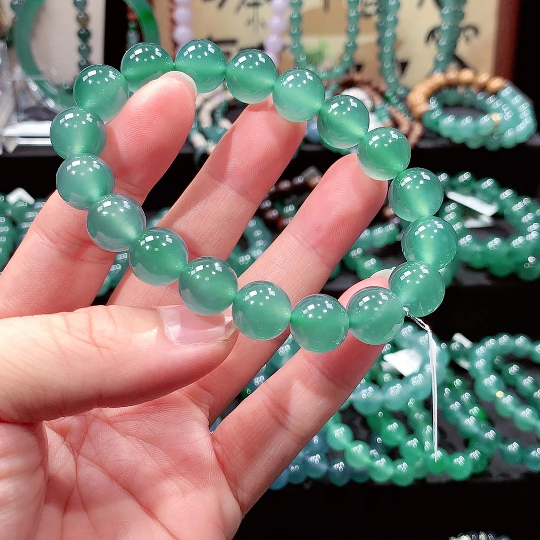 格***糖翡翠未镶嵌手链卡12