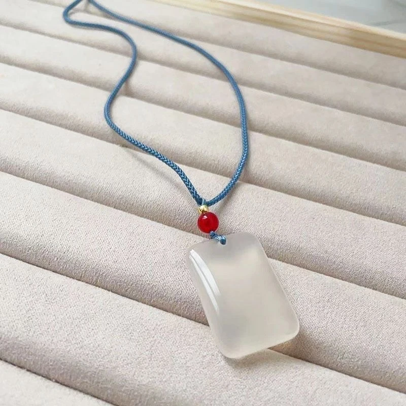 非金属亚克力吊坠 冰底平安无事牌男女情侣高档挂件饰品