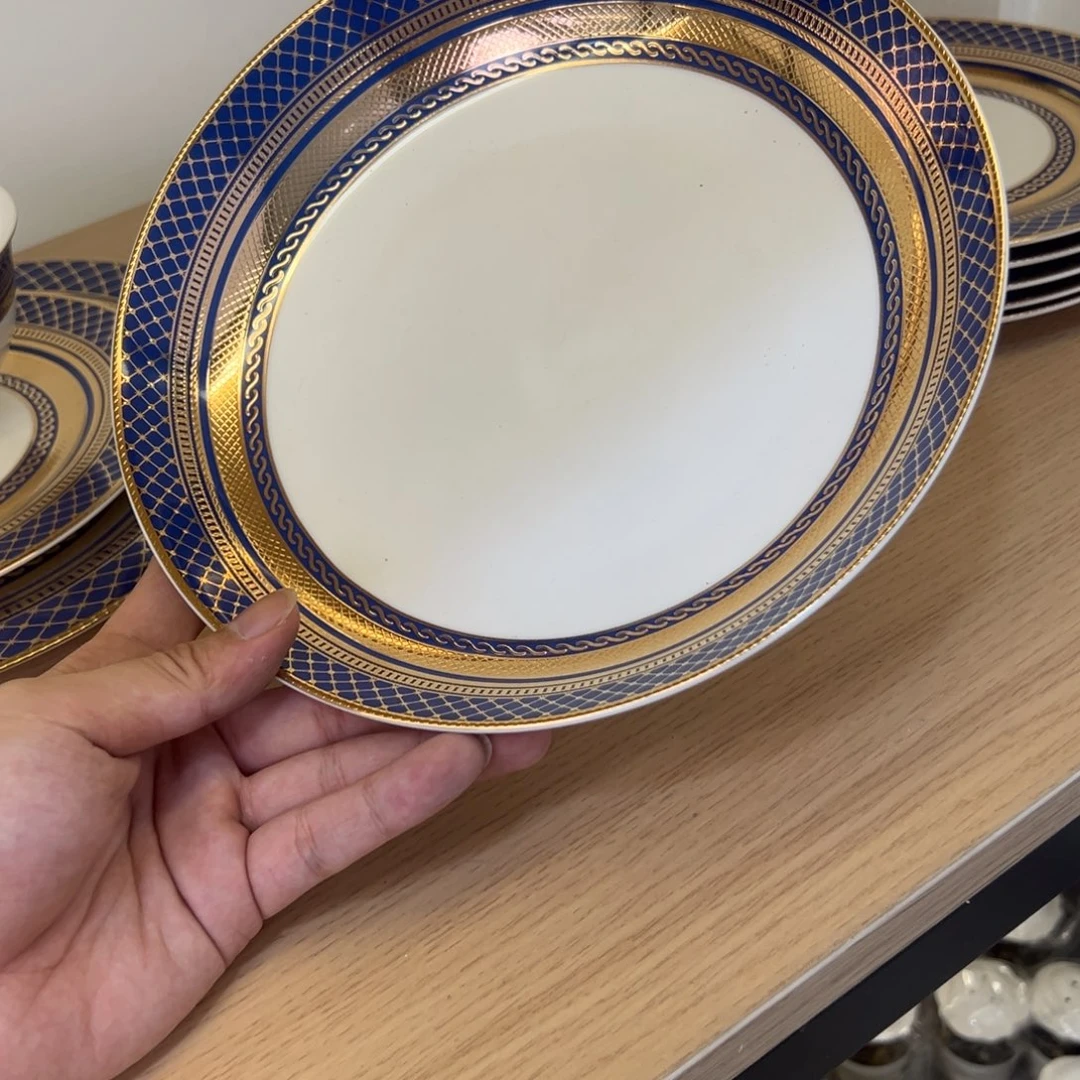 瓷片9寸深菜盘两个一单