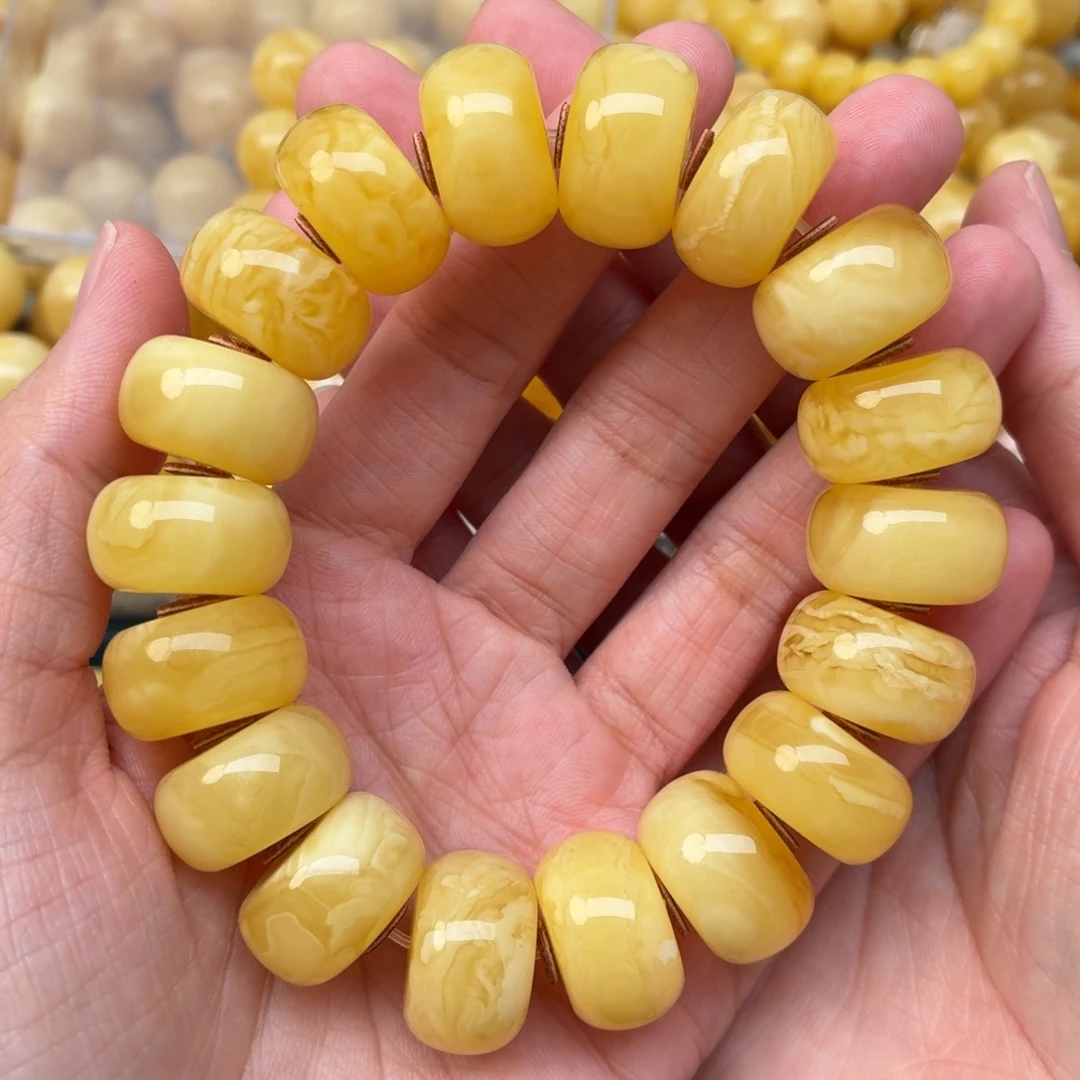 蜜蜡未镶嵌裸石19+蜜蜡手串