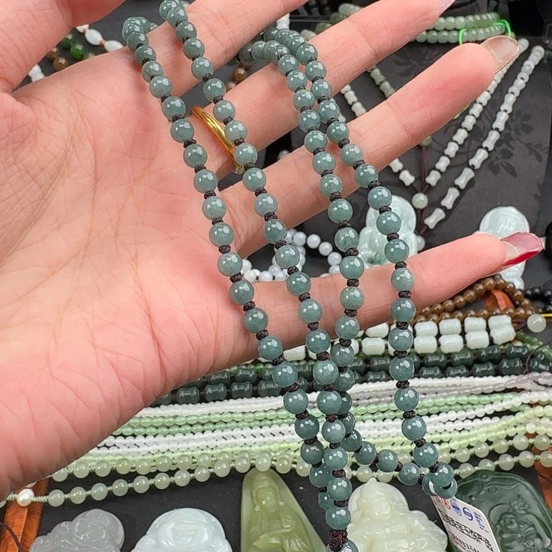 翡翠未镶嵌颈饰纯天然