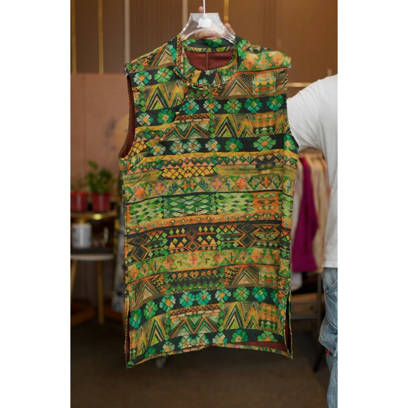 夏季高定上衣334-吉祥美满重工花萝老料时尚高级国风上衣