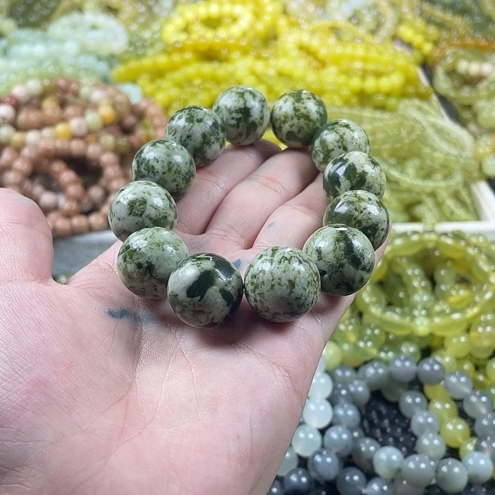 蛇纹石玉未镶嵌手链