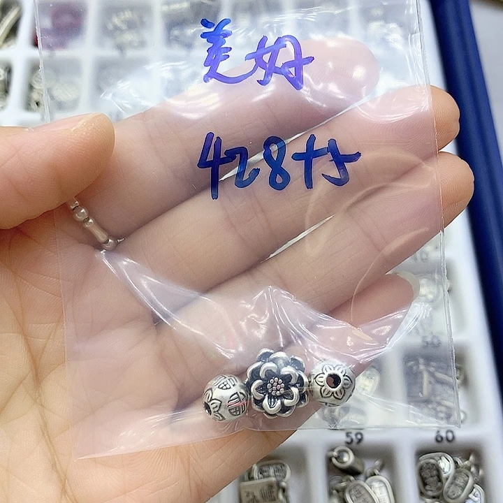 珐琅足银风铃子银饰-美好