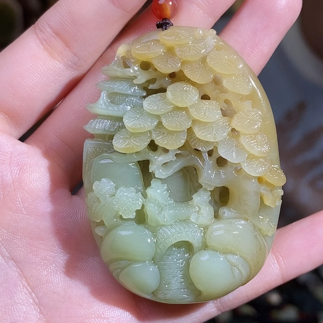和田玉未镶嵌颈饰