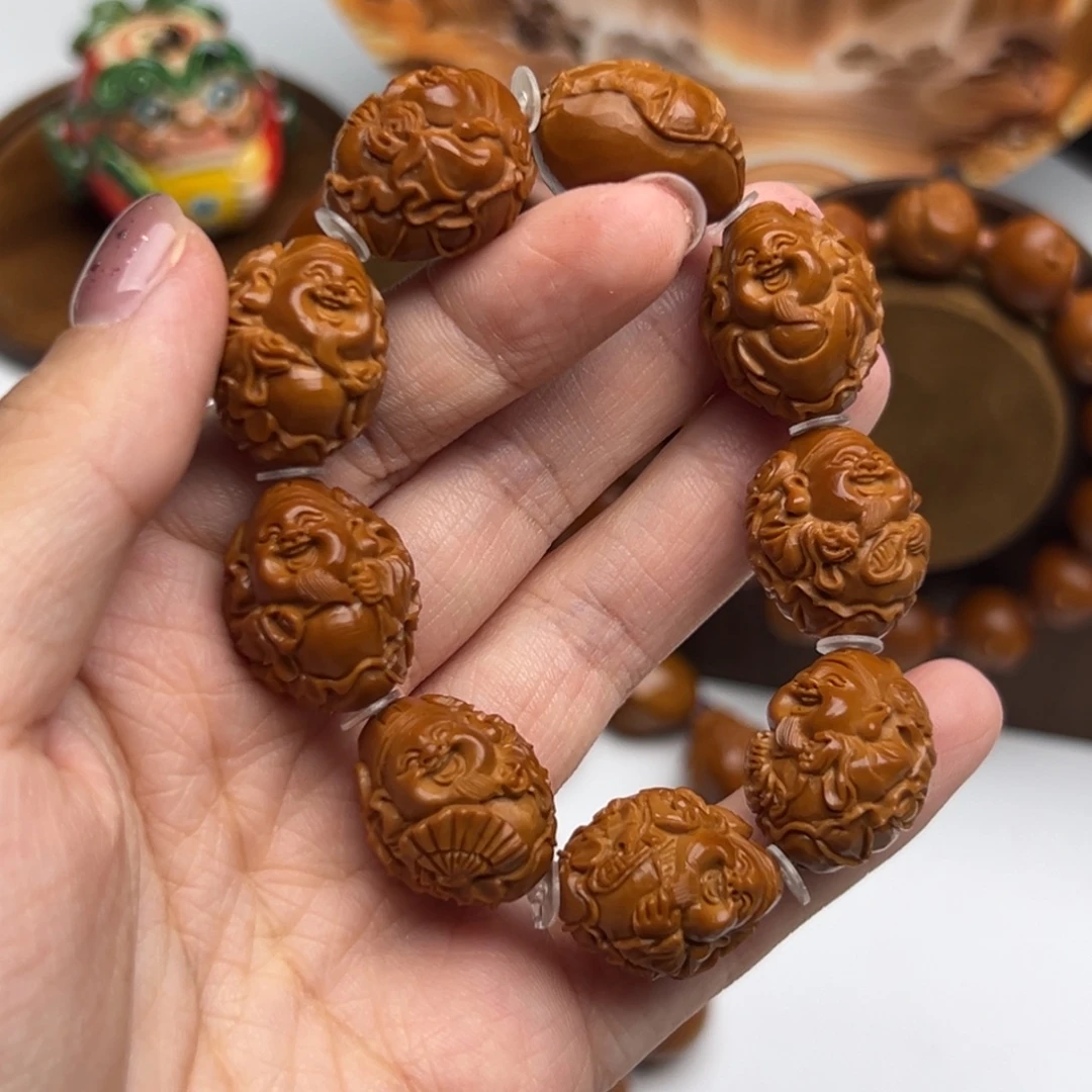 手串/手链橄榄核荷叶财神