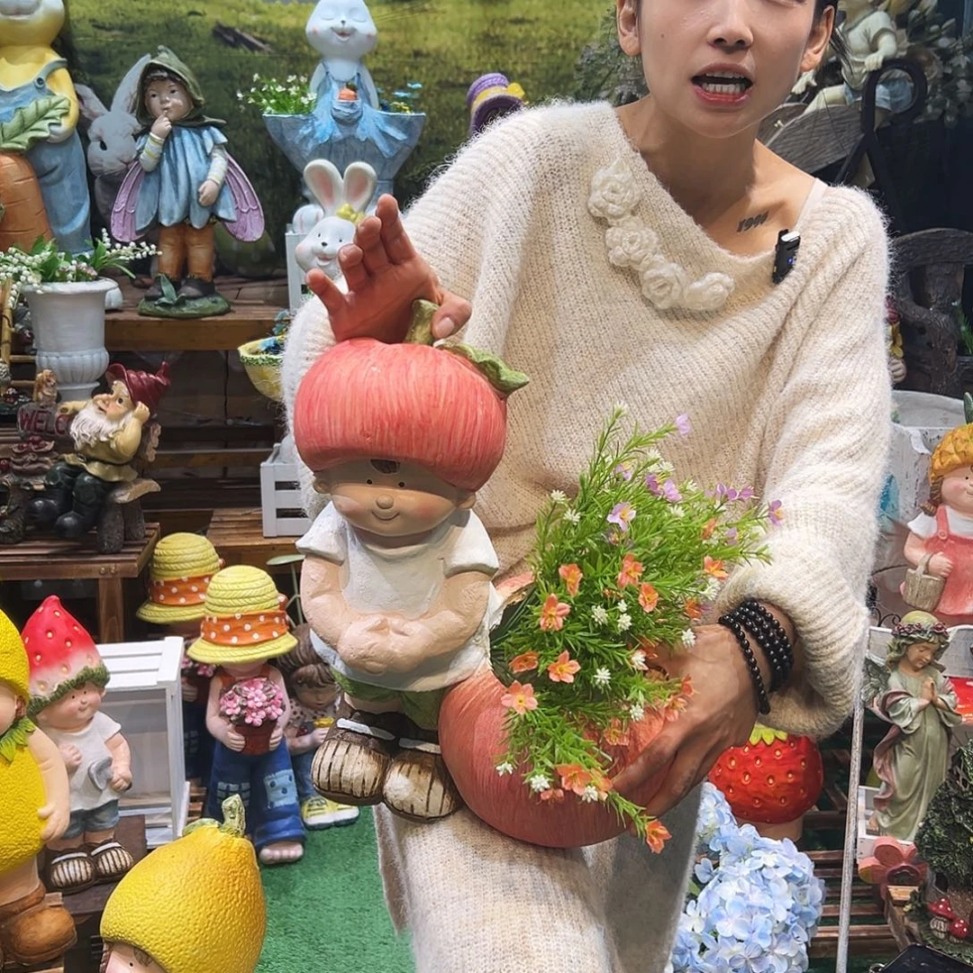 花园摆件红红火火