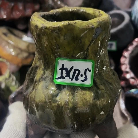 红陶粗陶花盆手工