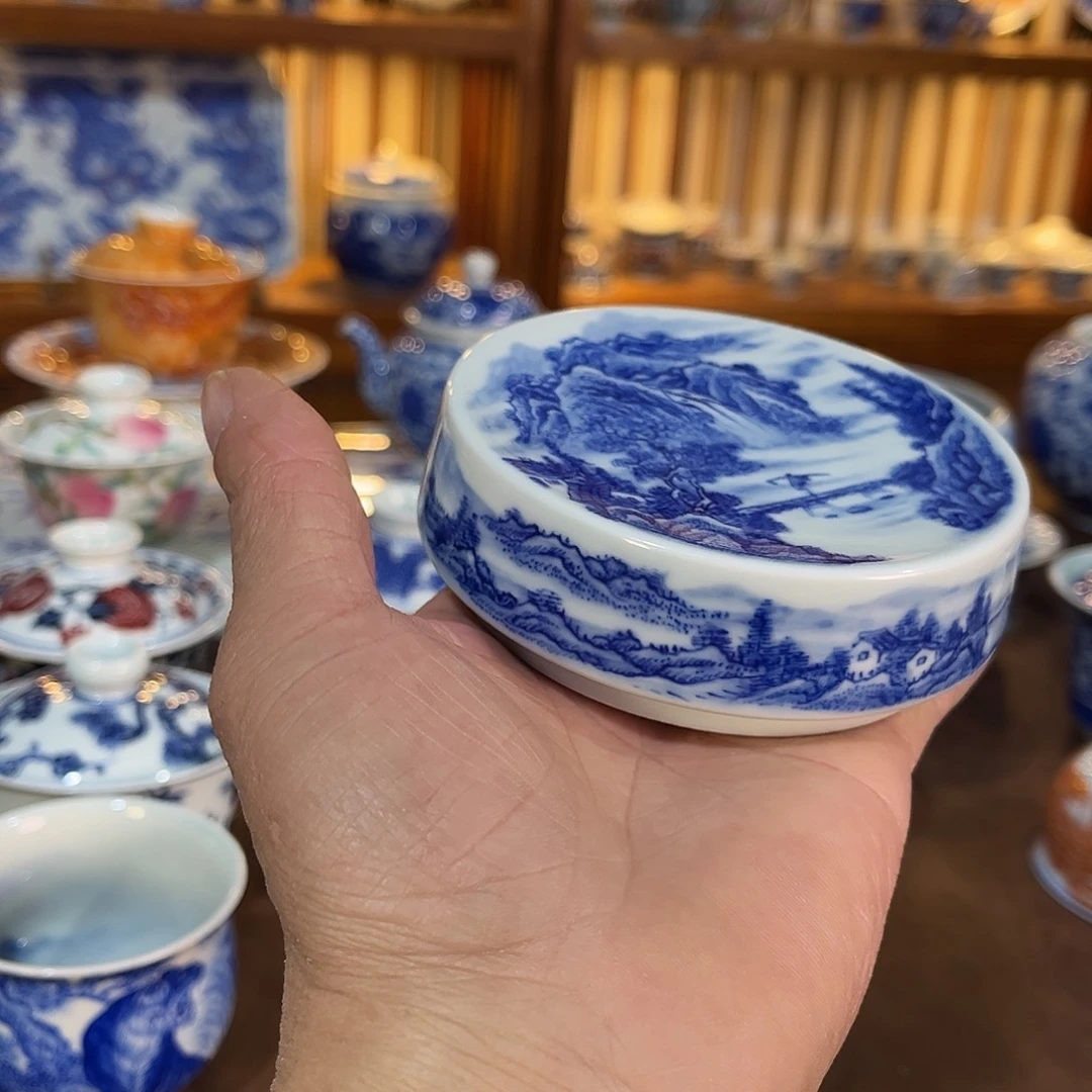 錡镇堂手工手绘盖置