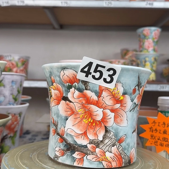 景德镇手绘多肉花盆