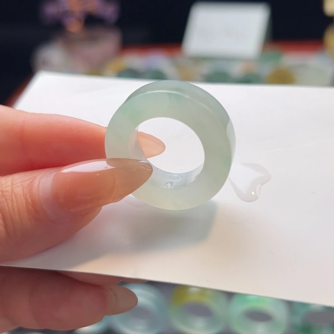 定制翡翠果冻胶晴绿花13-22未镶嵌