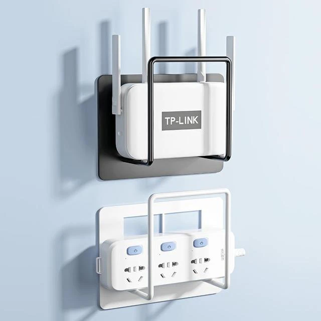 wifi路由器放置架机顶盒置物架墙上墙壁收纳盒挂墙电视机架子放置
