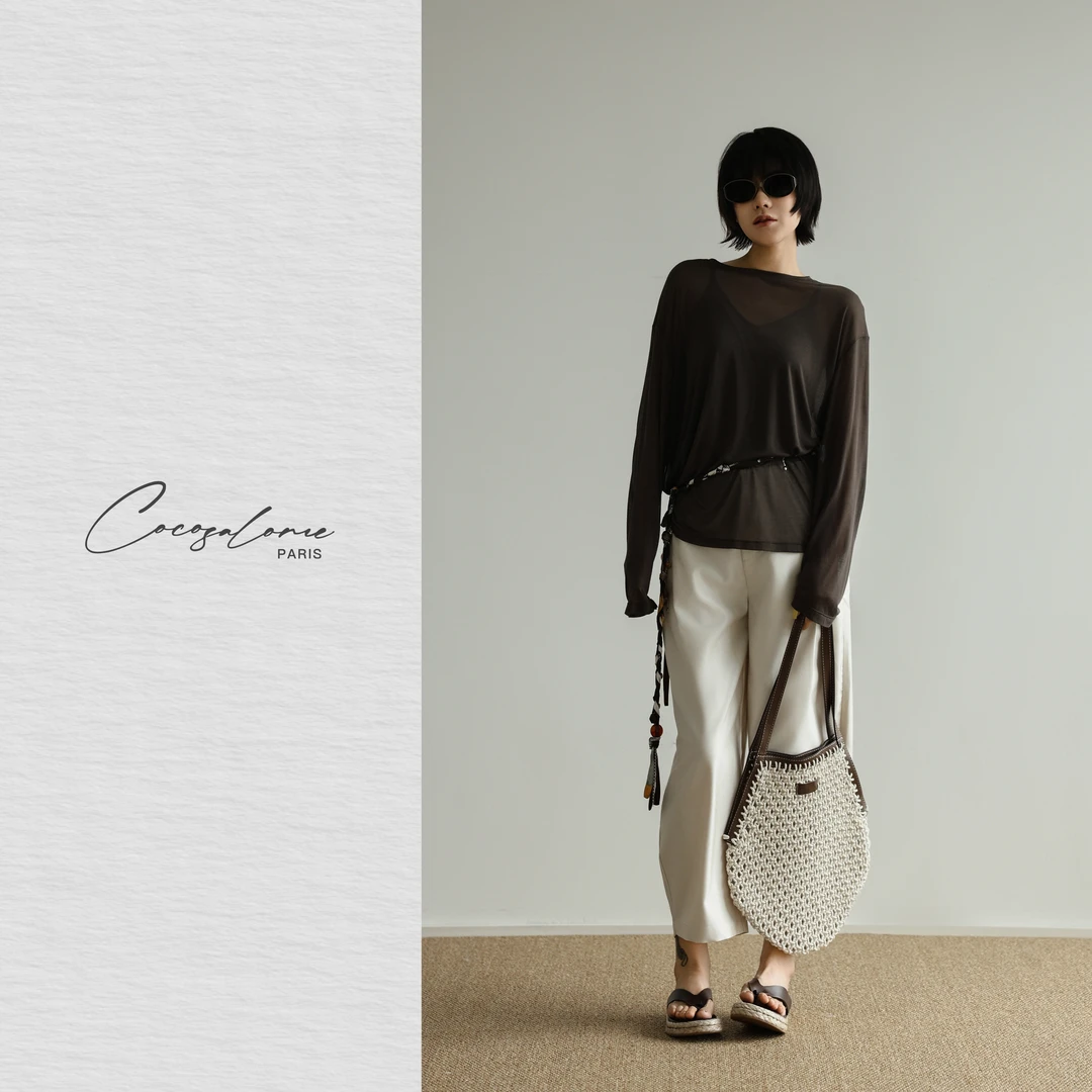 韩彬彬"空气衫"桑蚕丝莫代尔棉显瘦亲肤慵懒凉感防晒长袖1492-2