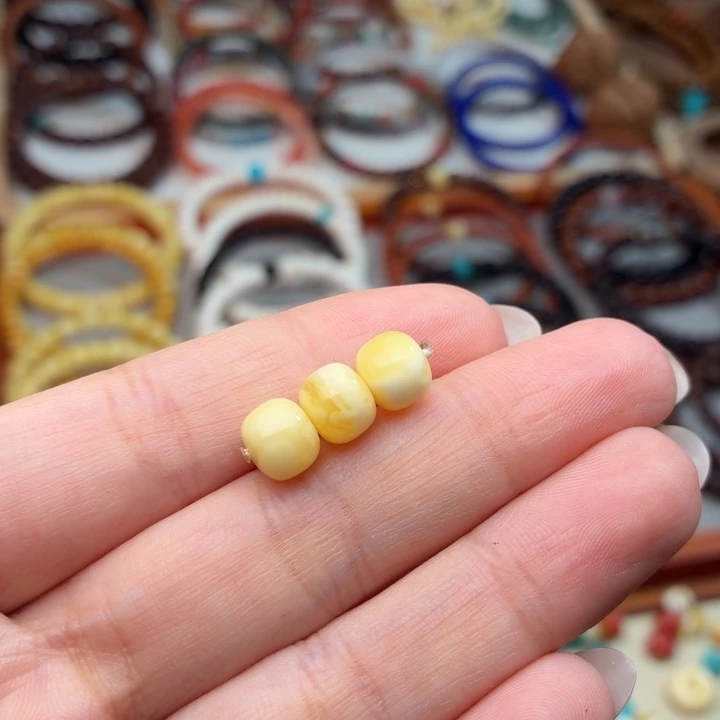 琥珀未镶嵌吊坠(不含链)7.8mm