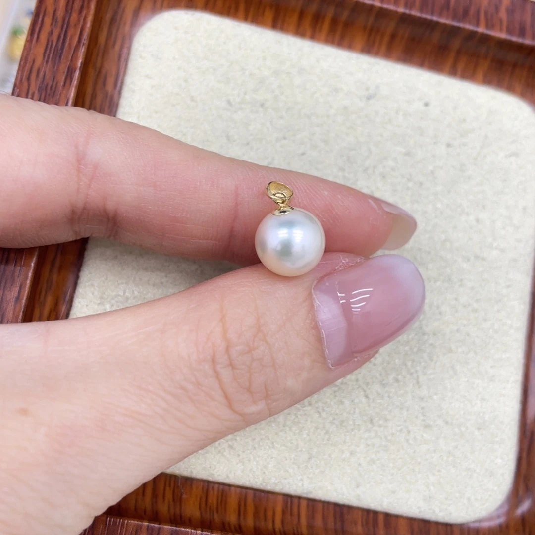 海水珍珠银S925镶嵌颈饰