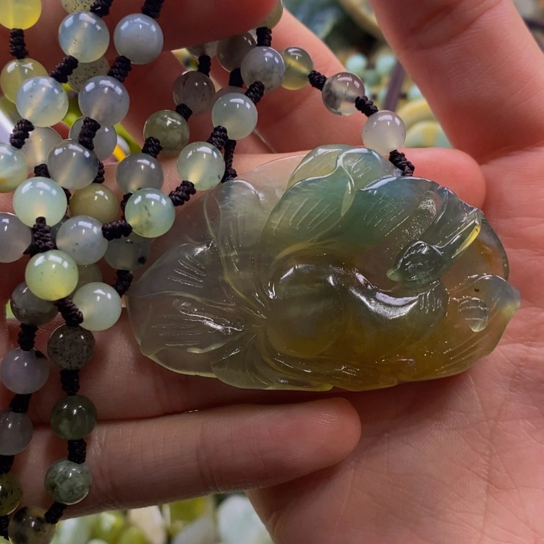 蛇纹石玉吊坠未镶嵌2****4