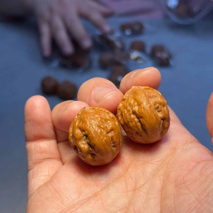 文玩核桃把件粗筋8710