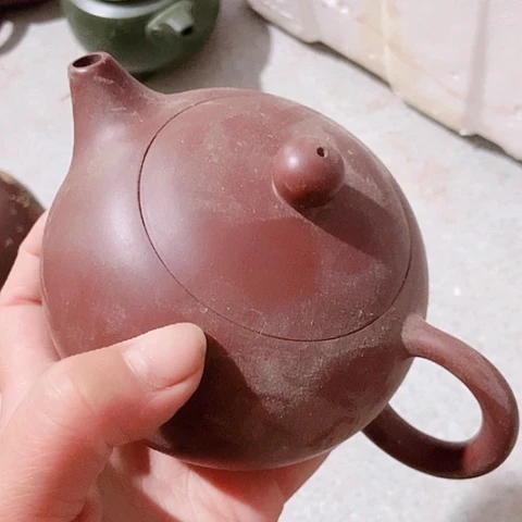 茶壶绿泥宜兴紫砂全手工制作