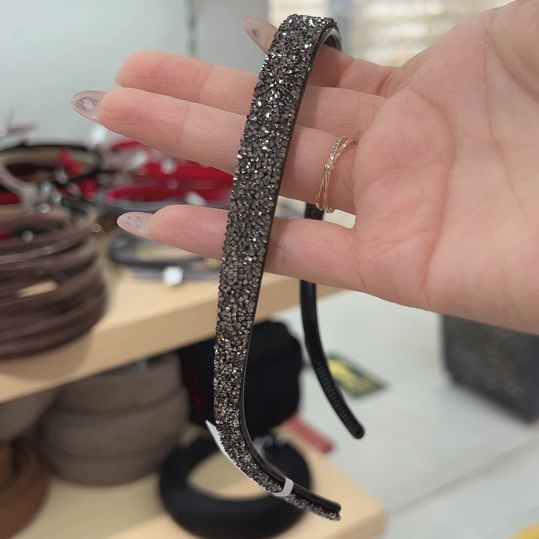 仿珍珠非金属炝色砂糖发箍